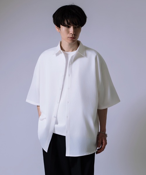 improves（インプローブス）の「半袖 ルーズ シャツ（シャツ/ブラウス・メンズ・ホワイト/ブラック/カーキ・LARGE/SMALL/MEDIUM）」の8枚目の写真