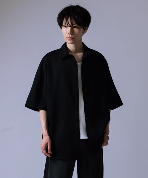 improves（インプローブス）の「半袖 ルーズ シャツ（シャツ/ブラウス・メンズ・ホワイト/ブラック/カーキ・LARGE/SMALL/MEDIUM）」の9枚目の写真