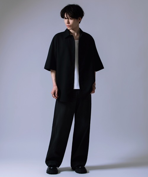 improves（インプローブス）の「半袖 ルーズ シャツ（シャツ/ブラウス・メンズ・ホワイト/ブラック/カーキ・LARGE/SMALL/MEDIUM）」の12枚目の写真