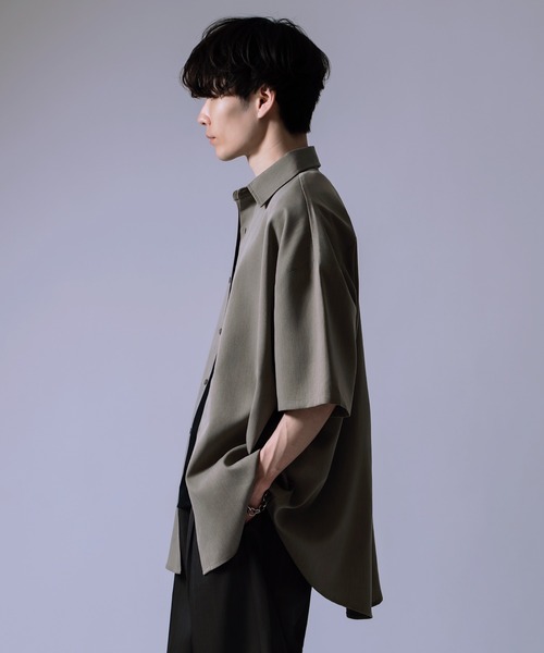 improves（インプローブス）の「半袖 ルーズ シャツ（シャツ/ブラウス・メンズ・ホワイト/ブラック/カーキ・LARGE/SMALL/MEDIUM）」の15枚目の写真