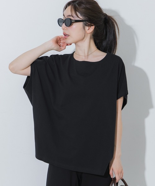 coca(coca)(コカ)の「COTTON from the U.S. ドルマンTシャツ(Tシャツ/カットソー・レディース・イエロー/ブラック/アイボリー・L/M/S)」の1枚目の写真