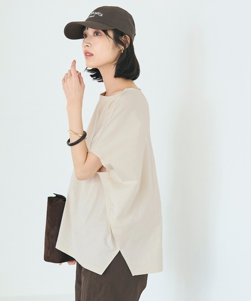 coca(coca)(コカ)の「COTTON from the U.S. ドルマンTシャツ(Tシャツ/カットソー・レディース・イエロー/ブラック/アイボリー・L/M/S)」の5枚目の写真