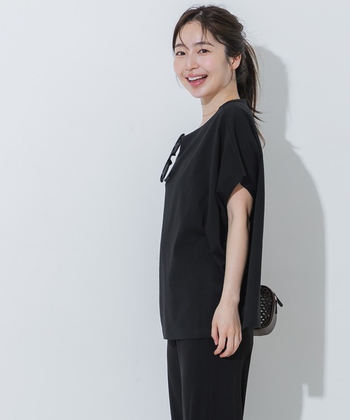 coca(coca)(コカ)の「COTTON from the U.S. ドルマンTシャツ(Tシャツ/カットソー・レディース・イエロー/ブラック/アイボリー・L/M/S)」の10枚目の写真