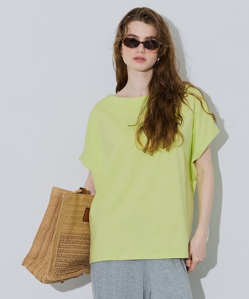 coca(coca)(コカ)の「COTTON from the U.S. ドルマンTシャツ(Tシャツ/カットソー・レディース・イエロー/ブラック/アイボリー・L/M/S)」の14枚目の写真