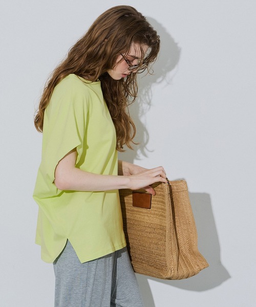 coca(coca)(コカ)の「COTTON from the U.S. ドルマンTシャツ(Tシャツ/カットソー・レディース・イエロー/ブラック/アイボリー・L/M/S)」の15枚目の写真