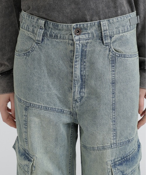 AVIREX(アヴィレックス)の「PANEL CARGO DENIM PANTS(デニムパンツ・レディース・ブラック/インディゴブルー/ブルー系その他・S/M)」の11枚目の写真