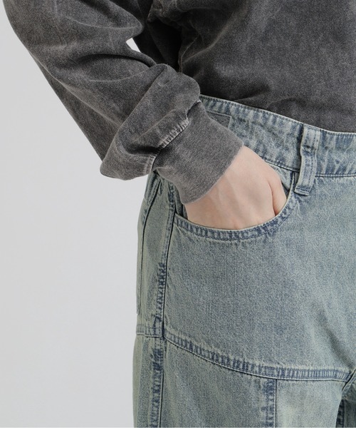 AVIREX(アヴィレックス)の「PANEL CARGO DENIM PANTS(デニムパンツ・レディース・ブラック/インディゴブルー/ブルー系その他・S/M)」の12枚目の写真