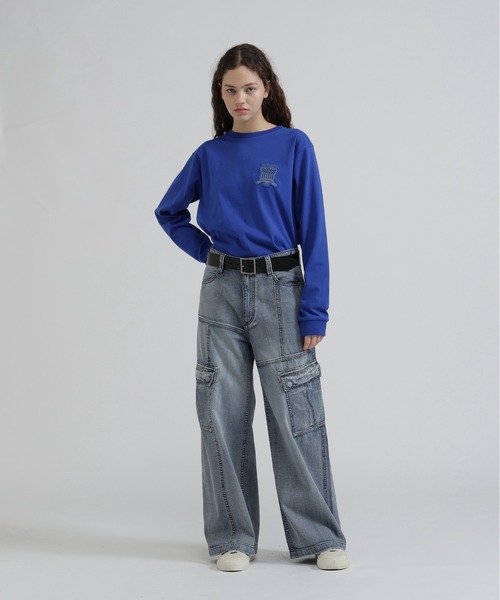 AVIREX(アヴィレックス)の「PANEL CARGO DENIM PANTS(デニムパンツ・レディース・ブラック/インディゴブルー/ブルー系その他・S/M)」の17枚目の写真