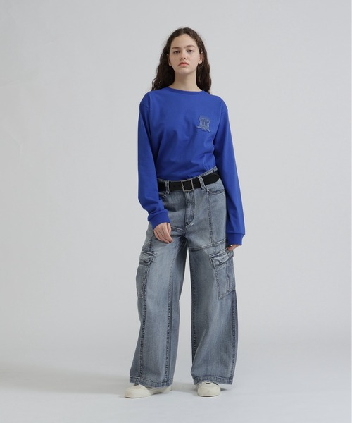 AVIREX(アヴィレックス)の「PANEL CARGO DENIM PANTS(デニムパンツ・レディース・ブラック/インディゴブルー/ブルー系その他・S/M)」の18枚目の写真