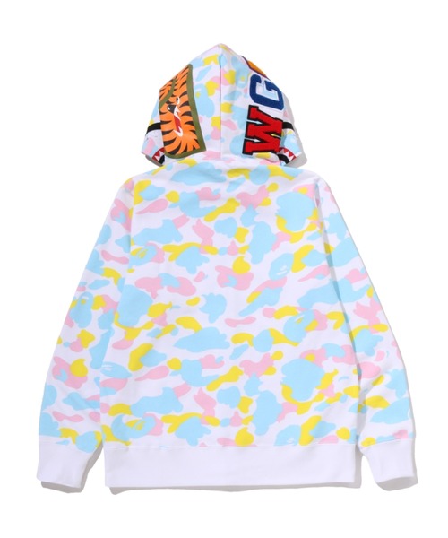 A BATHING APE（アベイシングエイプ）の「NEW MULTI CAMO SHARK FULL ZIP HOODIE（パーカー・メンズ・ブラック/ホワイト・X-LARGE/LARGE/MEDIUM/XX-LARGE/SMALL/XXX-LARGE）」の5枚目の写真