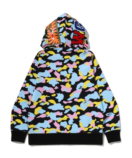 A BATHING APE（アベイシングエイプ）の「NEW MULTI CAMO SHARK FULL ZIP HOODIE（パーカー・メンズ・ブラック/ホワイト・X-LARGE/LARGE/MEDIUM/XX-LARGE/SMALL/XXX-LARGE）」の6枚目の写真