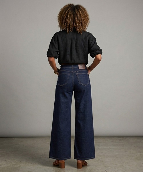 London Denim（ロンドンデニム）の「Hampton Wide Leg Jean/ハンプトン ワイド バギーパンツ（デニムパンツ・レディース・ネイビー/ブルー・S/M）」の8枚目の写真