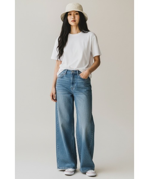 London Denim(ロンドンデニム)の「Hampton Wide Leg Jean/ハンプトン ワイド バギーパンツ(デニムパンツ・レディース・ネイビー/ブルー・S/M)」の22枚目の写真