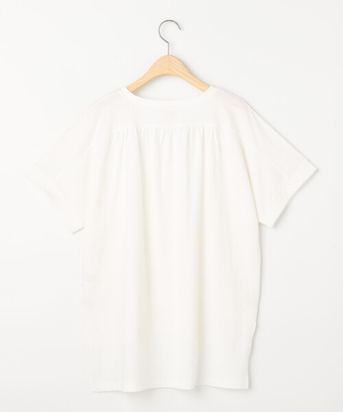 ONIGIRI(オニギリ)の「カットジャガード 切り替えTシャツ(Tシャツ/カットソー・レディース・アイボリー/ネイビー・FREE)」の16枚目の写真