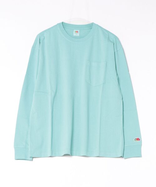 NO WAY(ノーウェイ)の「/FRUIT OF THE LOOM/ポケット付き L/S Tシャツ(Tシャツ/カットソー・レディース・サックスブルー・X-LARGE)」の1枚目の写真