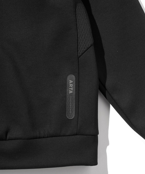 ARTA MECHANICS(エーアールティーエーメカニクス)の「ARTA TRAINING WEAR AIR KNIT PULLOVER HOODIE(エーアールティーエー トレーニング ウェア エア ニット プルオーバー フーディ)(パーカー・メンズ・ブラック・M/L/XL)」の9枚目の写真