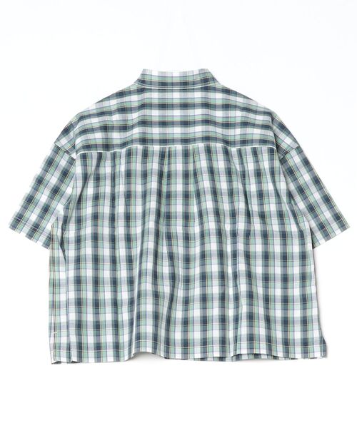 McGREGOR（マックレガー）の「ｸﾛｯﾌﾟﾄﾞﾁｪｯｸｼｬﾂ（シャツ/ブラウス・レディース・ライトブルー/ピンク/ライトグリーン・M）」の4枚目の写真