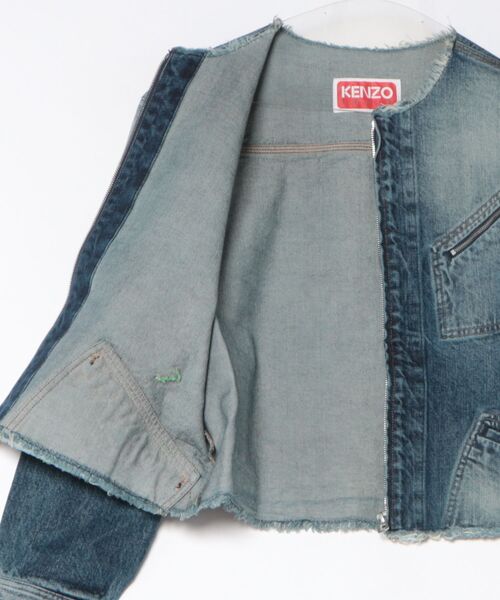 KENZO(ケンゾー)の「'KENZO Tulip' チョア ジャケット イン ジャパニーズ デニム(デニムジャケット・レディース・ブルー系その他7・X-SMALL/SMALL)」の9枚目の写真