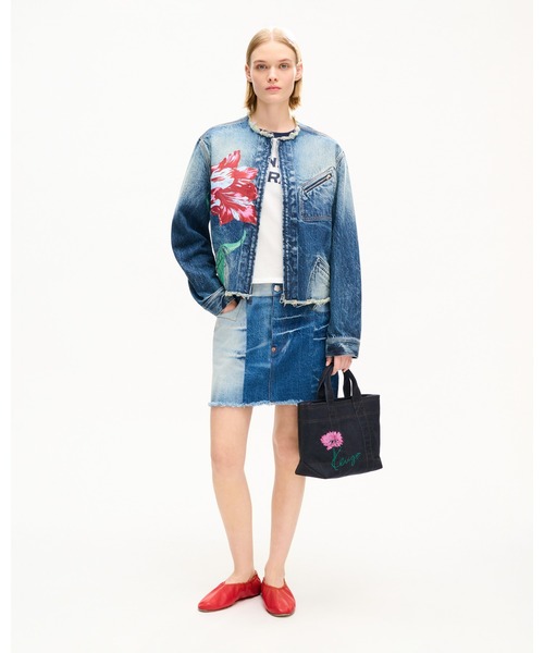KENZO(ケンゾー)の「'KENZO Tulip' チョア ジャケット イン ジャパニーズ デニム(デニムジャケット・レディース・ブルー系その他7・X-SMALL/SMALL)」の5枚目の写真