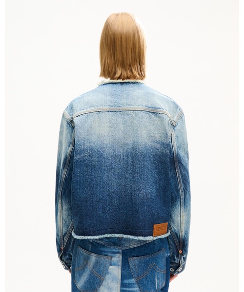 KENZO(ケンゾー)の「'KENZO Tulip' チョア ジャケット イン ジャパニーズ デニム(デニムジャケット・レディース・ブルー系その他7・X-SMALL/SMALL)」の3枚目の写真