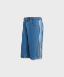 adidas（アディダス）の「adidas/サイドラインデニムハーフパンツ/ I8799，KD1500，KD1498，WF818 夏服（デニムパンツ）」