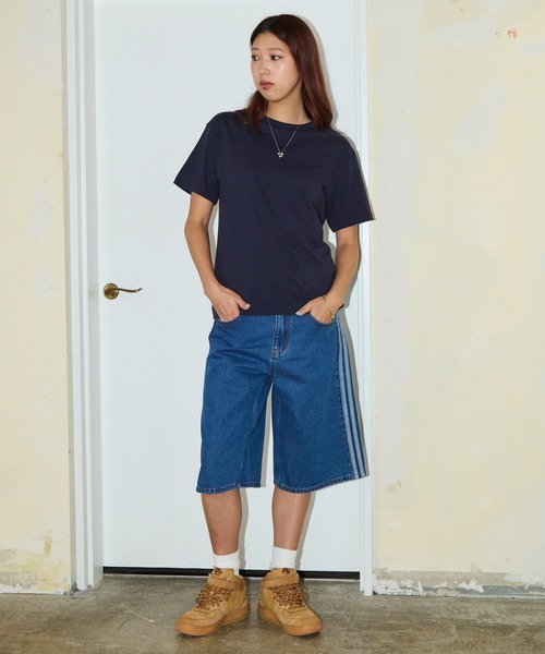 adidas(アディダス)の「adidas/サイドラインデニムハーフパンツ/ I8799,KD1500,KD1498,WF818 秋服 冬服(デニムパンツ・メンズ・ブルー・34inch/32inch/30inch/28inch)」の12枚目の写真