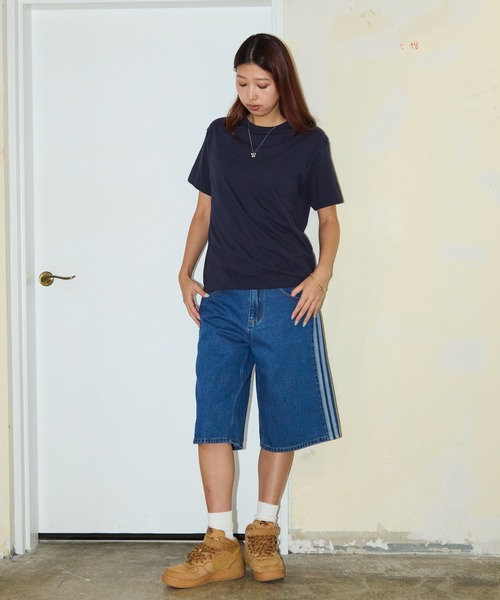 adidas(アディダス)の「adidas/サイドラインデニムハーフパンツ/ I8799,KD1500,KD1498,WF818 秋服 冬服(デニムパンツ・メンズ・ブルー・34inch/32inch/30inch/28inch)」の13枚目の写真