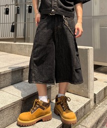 Western 3panel Buggy Denim Short - ウエスタン3パネルバギーデニムショーツ