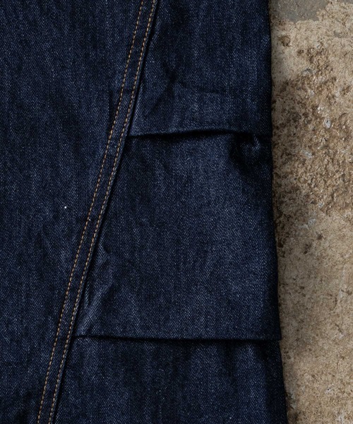 ADAMASTE(アダマスト)の「Western 3panel Buggy Denim Short - ウエスタン3パネルバギーデニムショーツ(デニムパンツ・メンズ・ブラック/インディゴブルー・SMALL/MEDIUM/LARGE)」の17枚目の写真