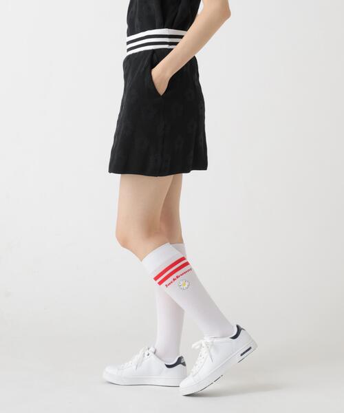 Jack Bunny!!(ジャックバニー)の「【Jack Bunny!!】【CINEMA MONOTONE】花柄ジャガードニットスカート(スカート・レディース・ブラック/イエロー・MEDIUM/LARGE/SMALL)」の3枚目の写真
