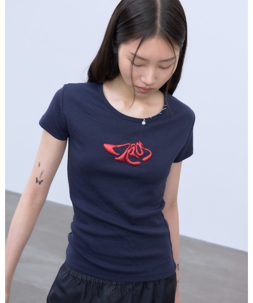 THINGS THAT MATTER（シングス ザット マター）の「CHAOS PUFF GRAPHIC TEE / カオス パフ グラフィック ティー（Tシャツ/カットソー・レディース・ホワイト/ブラック/ネイビー・FREE）」の3枚目の写真