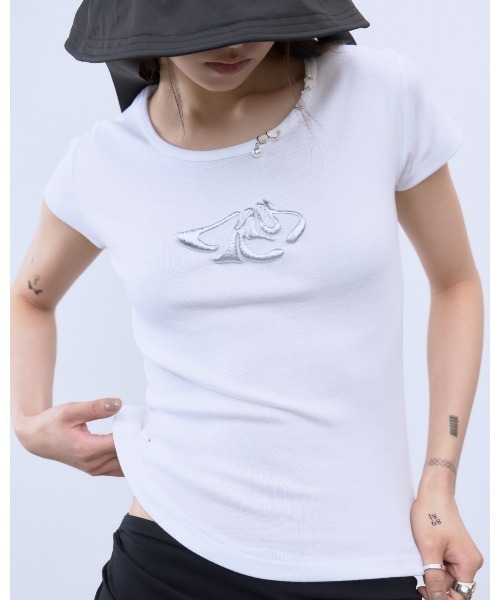 THINGS THAT MATTER（シングス ザット マター）の「CHAOS PUFF GRAPHIC TEE / カオス パフ グラフィック ティー（Tシャツ/カットソー・レディース・ホワイト/ブラック/ネイビー・FREE）」の16枚目の写真