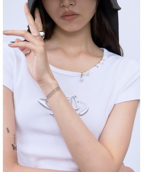 THINGS THAT MATTER（シングス ザット マター）の「CHAOS PUFF GRAPHIC TEE / カオス パフ グラフィック ティー（Tシャツ/カットソー・レディース・ホワイト/ブラック/ネイビー・FREE）」の15枚目の写真