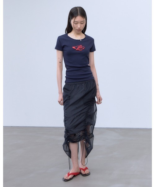 THINGS THAT MATTER（シングス ザット マター）の「CHAOS PUFF GRAPHIC TEE / カオス パフ グラフィック ティー（Tシャツ/カットソー・レディース・ホワイト/ブラック/ネイビー・FREE）」の8枚目の写真