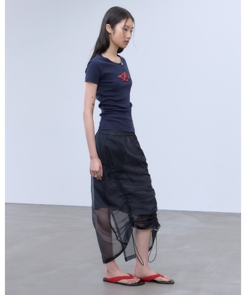 THINGS THAT MATTER（シングス ザット マター）の「CHAOS PUFF GRAPHIC TEE / カオス パフ グラフィック ティー（Tシャツ/カットソー・レディース・ホワイト/ブラック/ネイビー・FREE）」の7枚目の写真