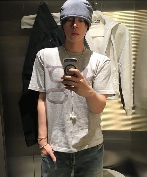 GRUNDEN(グルンデン)の「SIGNATURE LOGO T-SHIRT (MELANGE GREY)(Tシャツ/カットソー・レディース・その他・SMALL/MEDIUM/LARGE)」の5枚目の写真