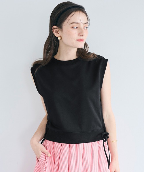 coca(coca)(コカ)の「サイドリボントップス(Tシャツ/カットソー・レディース・ブラック/グレー・S/M/L)」の20枚目の写真