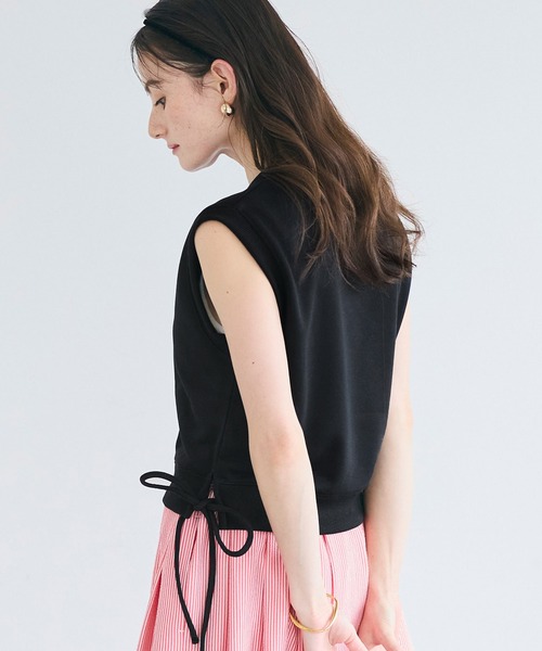 coca(coca)(コカ)の「サイドリボントップス(Tシャツ/カットソー・レディース・ブラック/グレー・S/M/L)」の21枚目の写真