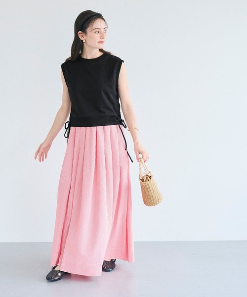 coca(coca)(コカ)の「サイドリボントップス(Tシャツ/カットソー・レディース・ブラック/グレー・S/M/L)」の22枚目の写真