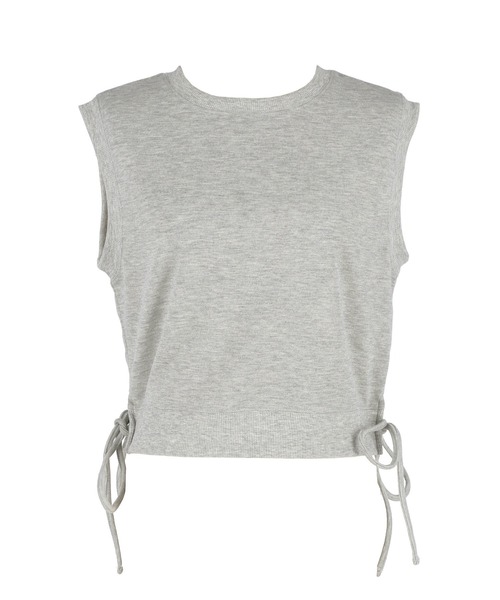 coca(coca)(コカ)の「サイドリボントップス(Tシャツ/カットソー・レディース・ブラック/グレー・S/M/L)」の12枚目の写真