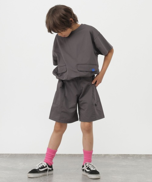 GLOBAL WORK(グローバルワーク)の「ドライメッシュプルオーバー半袖/876732(Tシャツ/カットソー・キッズ・チャコールグレー/ミント・130cm/160cm/140cm/150cm)」の12枚目の写真