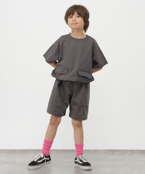 GLOBAL WORK(グローバルワーク)の「ドライメッシュプルオーバー半袖/876732(Tシャツ/カットソー・キッズ・チャコールグレー/ミント・130cm/160cm/140cm/150cm)」の13枚目の写真