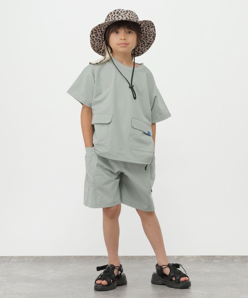 GLOBAL WORK(グローバルワーク)の「ドライメッシュプルオーバー半袖/876732(Tシャツ/カットソー・キッズ・チャコールグレー/ミント・130cm/160cm/140cm/150cm)」の21枚目の写真
