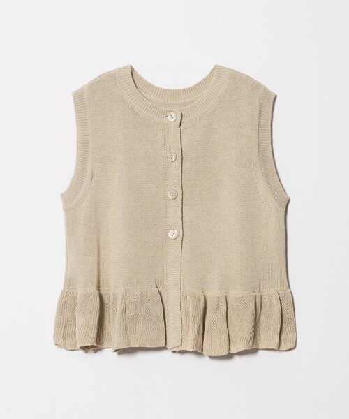 BEAUTY&YOUTH UNITED ARROWS(ビューティーアンドユースユナイテッドアローズ)の「コットン ペプラム 2WAY ベスト ウォッシャブル(ベスト・レディース・ベージュ/ライトグレー/ブラック・FREE)」の20枚目の写真