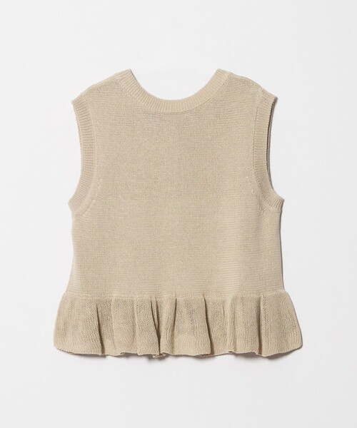BEAUTY&YOUTH UNITED ARROWS(ビューティーアンドユースユナイテッドアローズ)の「コットン ペプラム 2WAY ベスト ウォッシャブル(ベスト・レディース・ベージュ/ライトグレー/ブラック・FREE)」の21枚目の写真