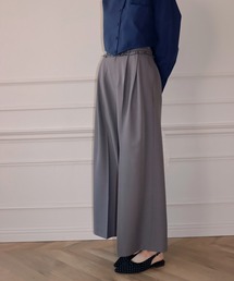 【mieya mieya】MINI FRILL WIDE-LEG PT/ミニフリルワイドレッグパンツ