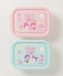 THE BAREFOOT(�x�A�t�b�g)�́y Monchhichi x sanrio / �����`�b�` x �T�����I �z �t�[�h�R���e�i �V�[���{�b�N�X 2�Z�b�g 500ml �@SKE(���ٓ���)