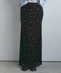 anuke（アンヌーク）の「Embroidery Flower Velourskirt（スカート）」