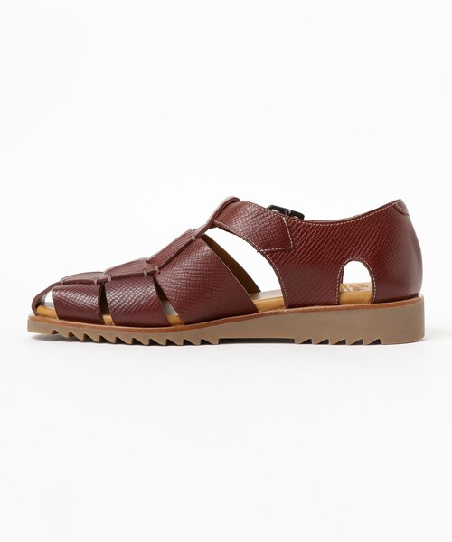 BEAMS F(ビームスエフ)の「【別注】Paraboot / PACIFIC グレインレザー グルカサンダル(ドレスシューズ・メンズ・ブラウン系その他4・43/42/41/40/39)」の2枚目の写真