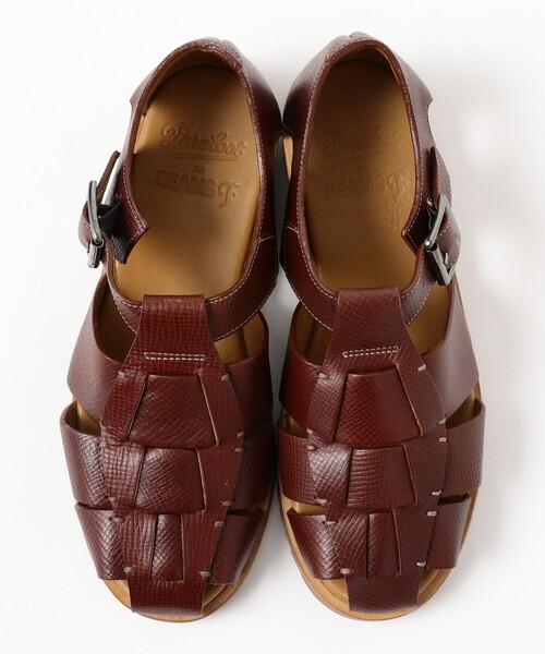 BEAMS F(ビームスエフ)の「【別注】Paraboot / PACIFIC グレインレザー グルカサンダル(ドレスシューズ・メンズ・ブラウン系その他4・43/42/41/40/39)」の4枚目の写真